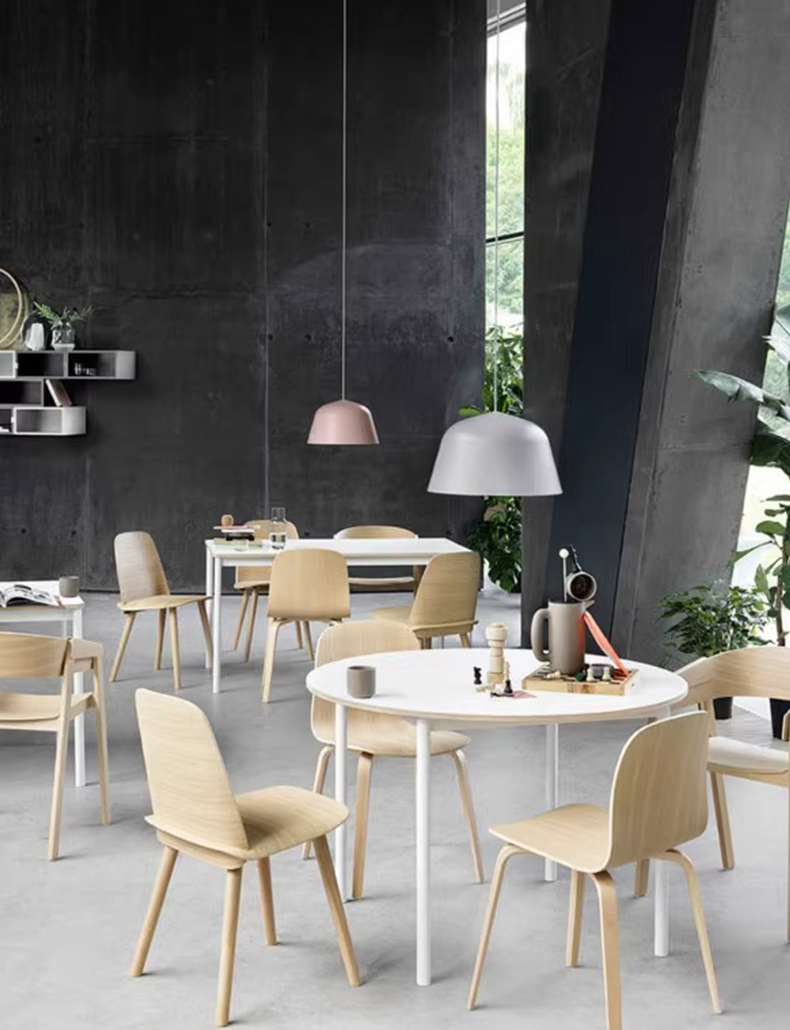 Angled Dome Pendant  Small - Grey