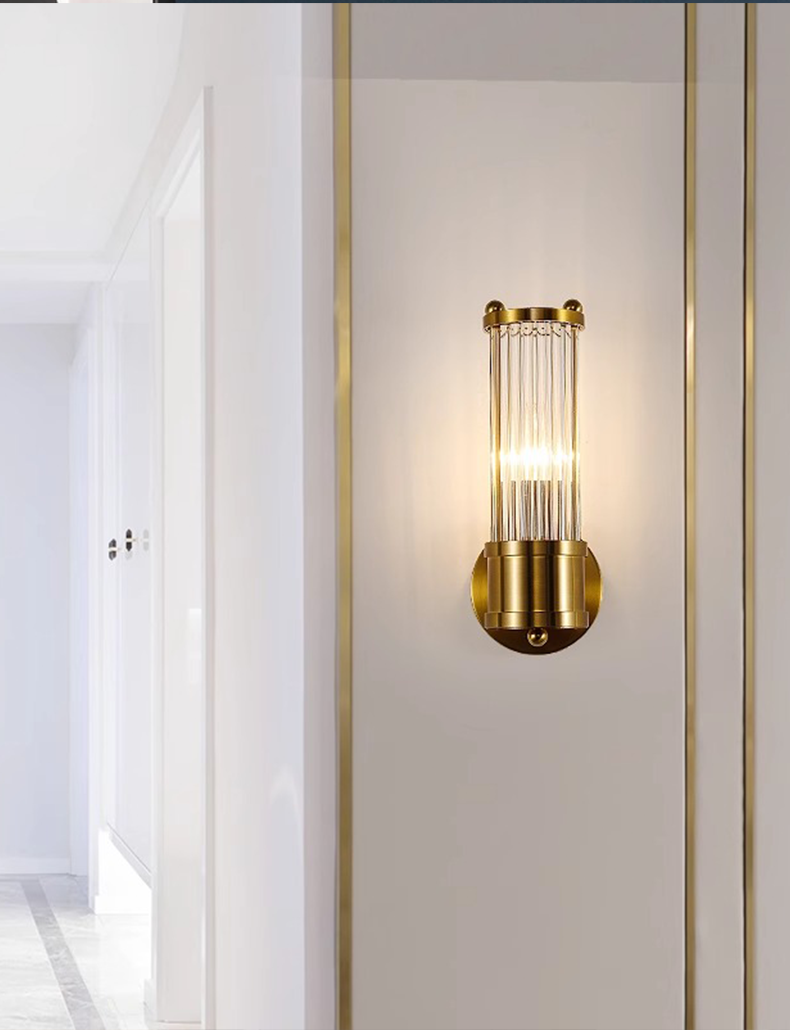 Luxury Cyrstal Wall Sconce/Porch Wall lamp - Gold Metal