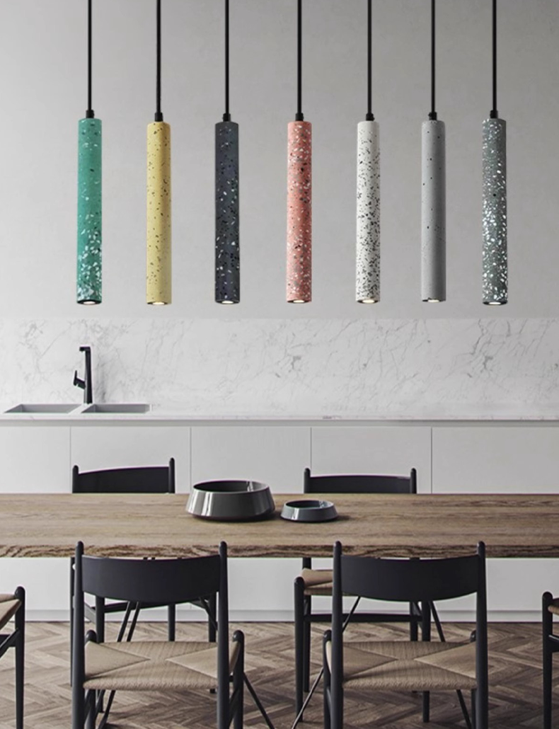 Modern LED 400mm Long Cylinder Pendant