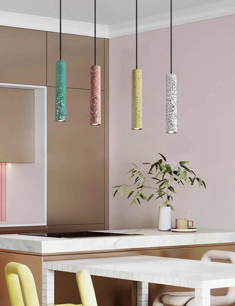 Modern LED 250mm Long Cylinder Pendant