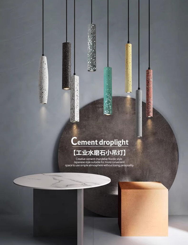 Modern LED 400mm Long Cylinder Pendant