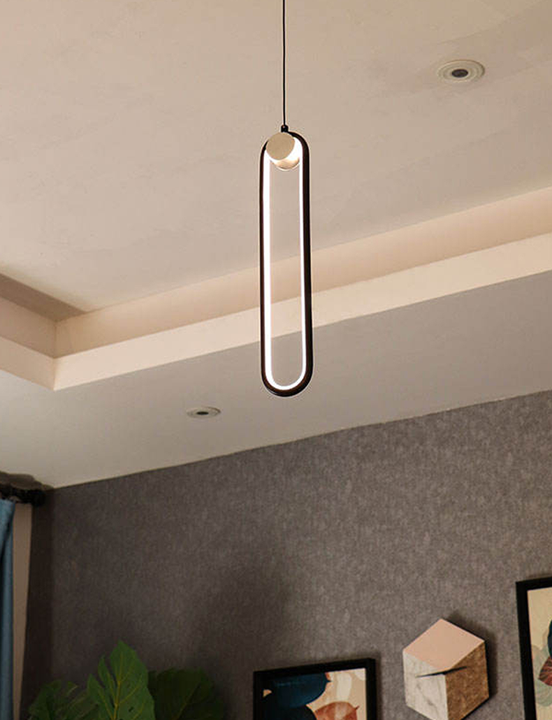 Modern Orbit Pendant Light LED - Matt Black