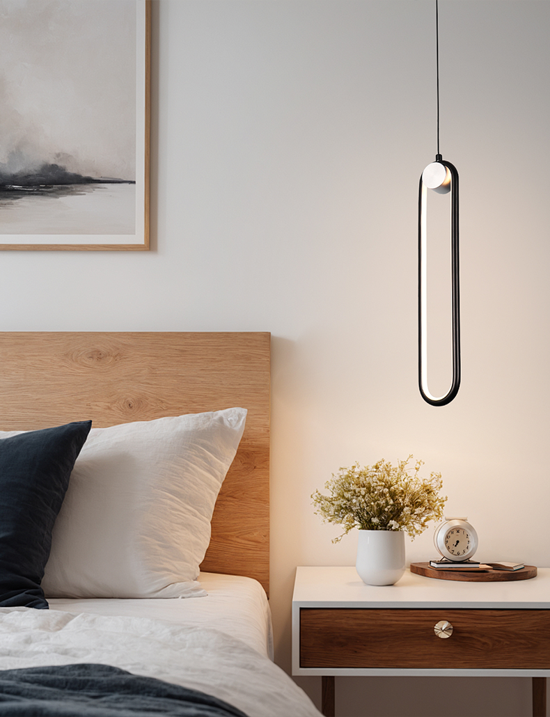 Modern Orbit Pendant Light LED - Matt Black