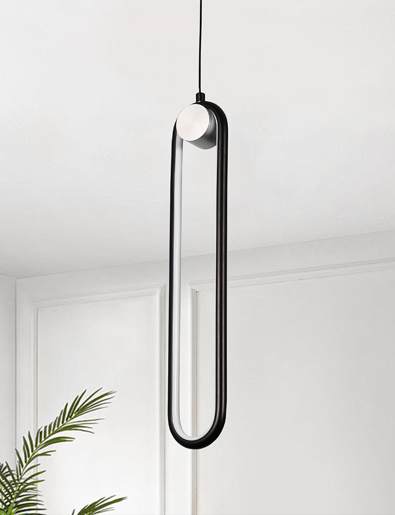 Modern Orbit Pendant Light LED - Matt Black