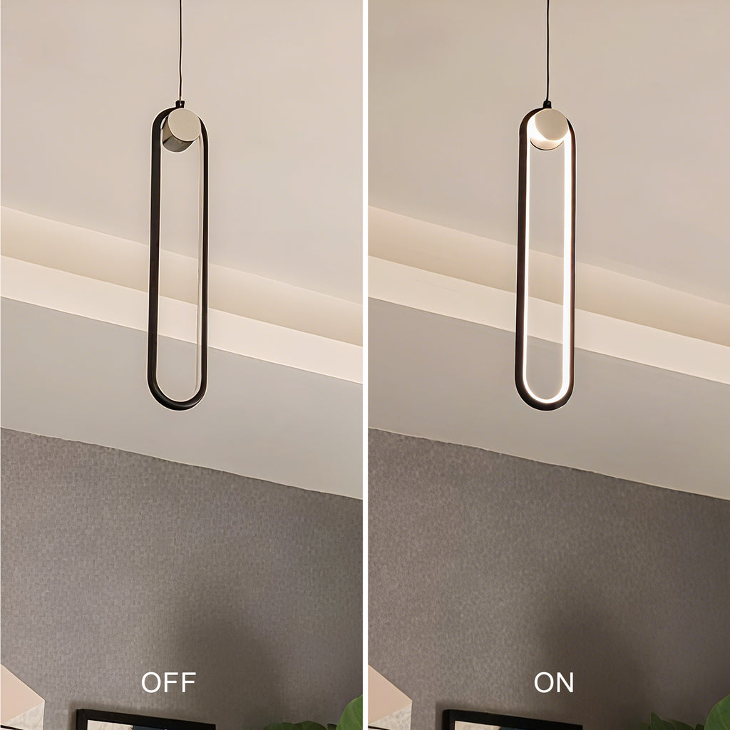 Modern Orbit Pendant Light LED - Matt Black