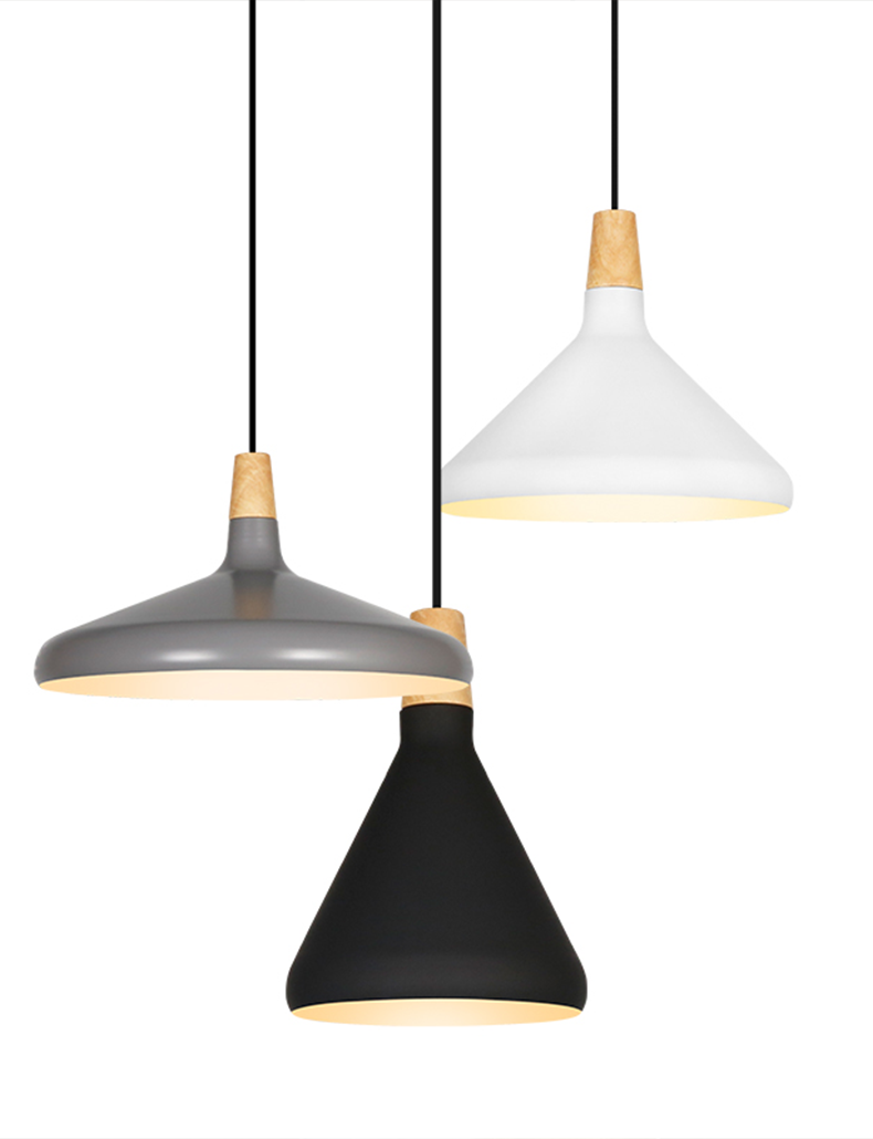 Nordic Macaron Pendant Light Wide - Grey