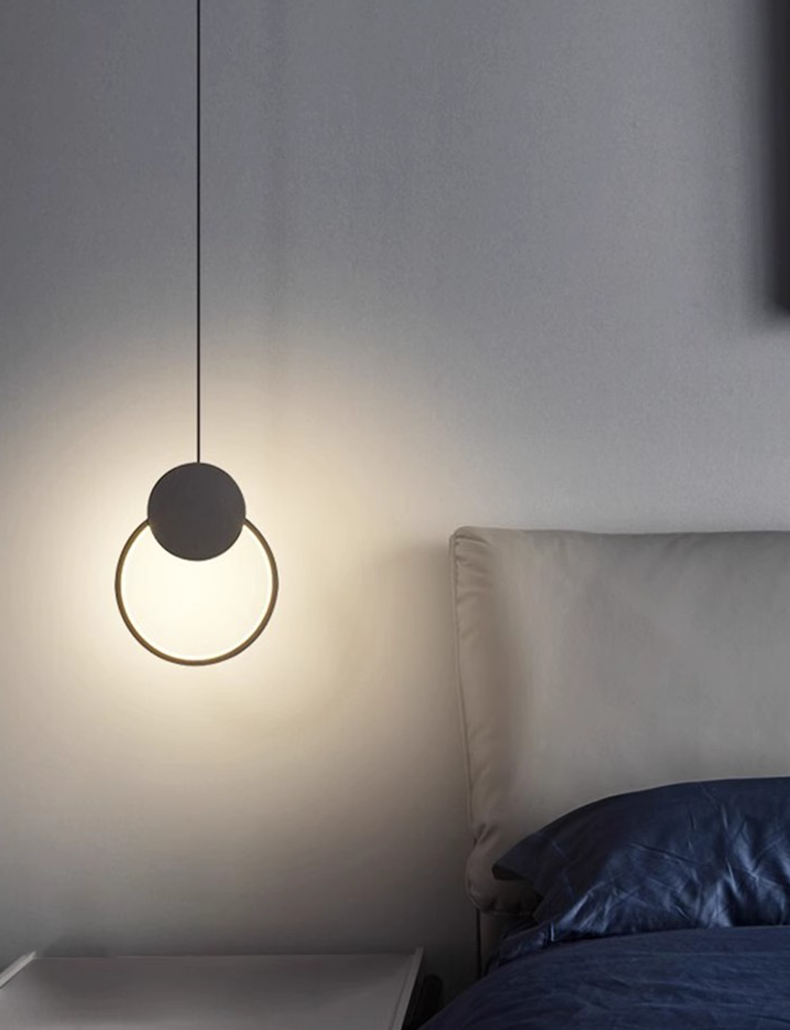 Nordic Decorative Pendant Light LED - Matt Black