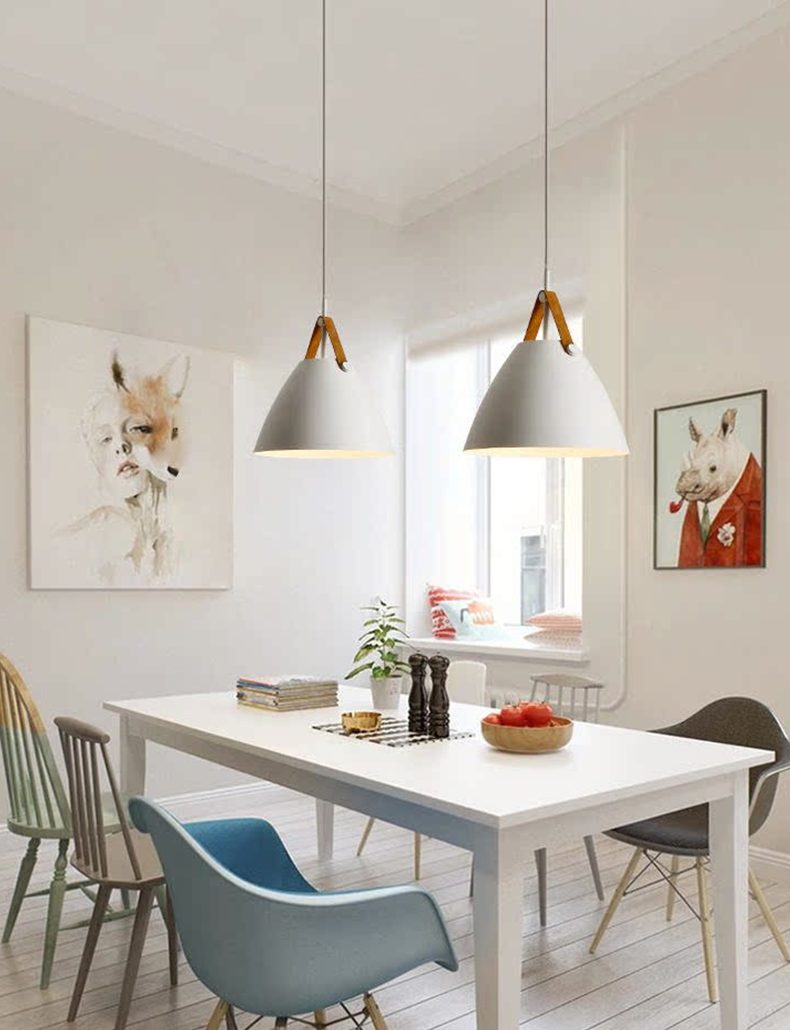 Nordic Strap Pendant Light - White