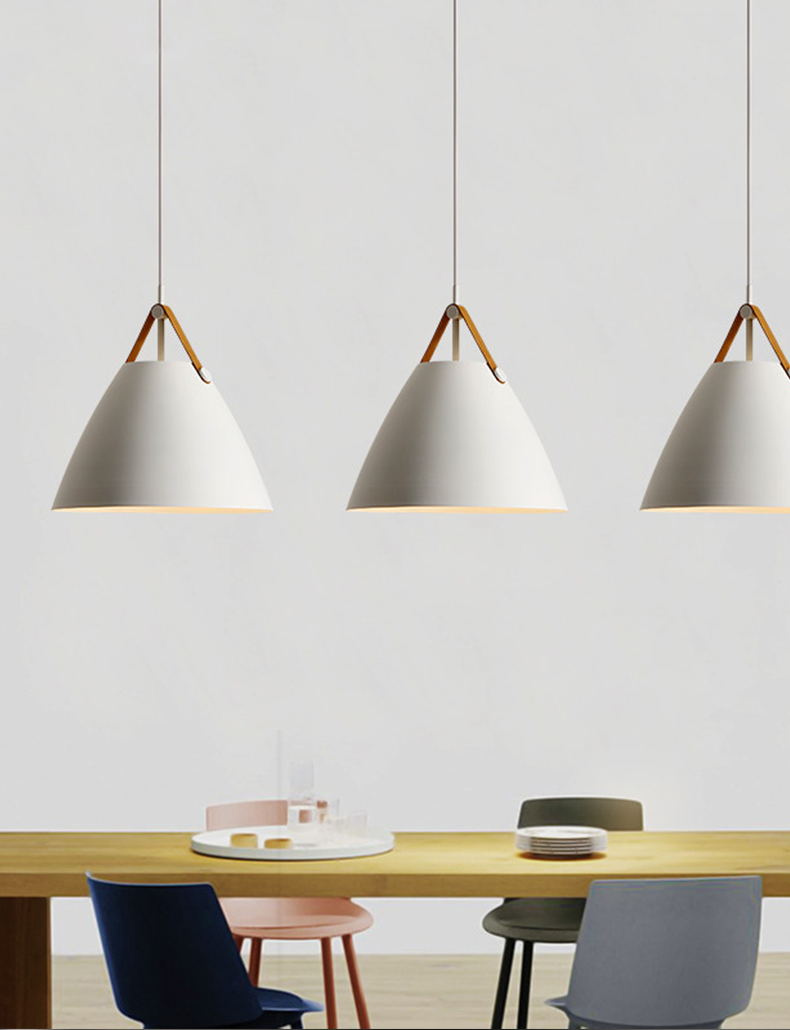 Nordic Strap Pendant Light - White